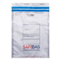 Sacchetti di sicurezza Safe Bag per corrieri B4,25,6 x 37,4 cm PE bianco - 27572