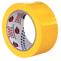 Nastro adesivo 350 - 5 cm x 66 mt - PVC - giallo - conf. 6 pezzi - Eurocel - 000701366 - 30776A - DMwebShop