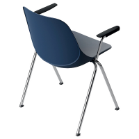 Seduta attesa Quick QKBR - con braccioli inclusi - blu - Unisit - QKBR/BL - DMwebShop
