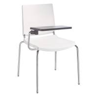 Seduta attesa Atenea ATT - con tavoletta scrittoio - senza braccioli - bianco - Unisit - ATT/BI - DMwebShop