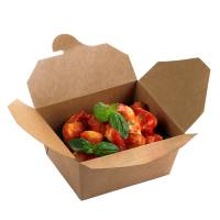 Contenitori rettangolari da asporto - 13 x 9 x 6,4 cm - carta kraft-PE avana - conf. 50 pezzi - Leone - H0711 - 8024112005557 - DMwebShop
