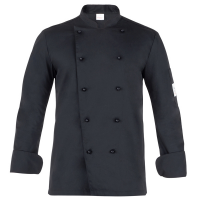 Giacca da cuoco Adriano - a manica lunga - taglia M - nero - Giblor's - Q8G00184-U32-M - 8056149337707 - DMwebShop