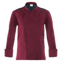 Giacca da cuoco Raul - a manica lunga - taglia XL - bordeaux - Giblor's - Q8GX0105-U35-XL - 8058045587729 - DMwebShop