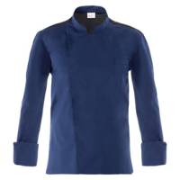 Giacca da cuoco Raul - a manica lunga - taglia L - blu - Giblor's - Q8GX0105-Z48-L - 8058045581550 - DMwebShop