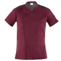 Giacca cuoco Thiago - da uomo - manica corta - taglia M - bordeaux - Giblor's - Q8GX0103-U35-M - 8058045582427 - DMwebShop