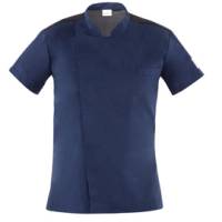 Giacca cuoco Thiago - da uomo - manica corta - taglia L - blu - Giblor's - Q8GX0103-Z48-L - 8058045581604 - DMwebShop