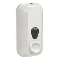 Dispenser per sapone liquido Woodplastic - 228 x 90 x 102 mm - capacita' 0,55 lt - bianco - Mar Plast - A71411WD - 8020090100130 - DMwebShop