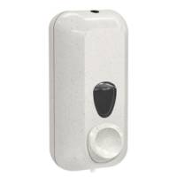 Dispenser per sapone liquido Woodplastic - 228 x 90 x 102 mm - capacita' 0,55 lt - bianco - Mar Plast - A71411WD - 8020090100130 - DMwebShop