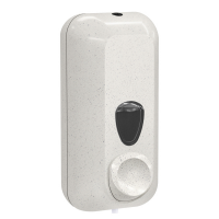 Dispenser per sapone liquido Woodplastic - 228 x 90 x 102 mm - capacita' 0,55 lt - bianco - Mar Plast - A71411WD - 8020090100130 - DMwebShop