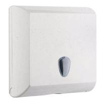Dispenser asciugamani Woodplastic - piegati a V e C - 300 x 136 x 290 mm - 500 fogli - bianco - Mar Plast - A708N1WD - 8020090119989 - DMwebShop