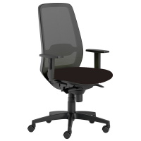 Seduta operativa Tullio TUA - con braccioli regolabili - nero - Unisit - TUA/BRF/EN - DMwebShop
