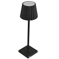 Lampada - da tavolo - a LED - 10 x 10 x 38 cm - alluminio-pmma - nero - King Collection - L1776620 - 8023755058142 - DMwebShop