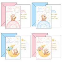 Biglietto auguri Battesimo - 4 soggetti assortiti - conf. 24 pezzi - Kartos - 17848410 - 8009162377144 - DMwebShop