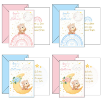 Biglietto auguri Battesimo - 4 soggetti assortiti - conf. 24 pezzi - Kartos - 17848410 - 8009162377144 - DMwebShop