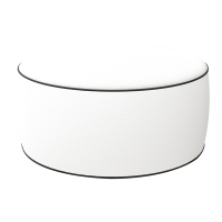 Pouf Ottoman - 23 x 53 cm - bianco - King Collection - P1816012 - 8023755053888 - DMwebShop