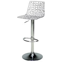 Sgabello Spider Gas - 38,5 x 42 x 104 cm - policarbonato - trasparente - Grandsoleil - S2800TR - 8005465941297 - DMwebShop