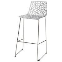 Sgabello Spider Fix - 44 x 53 x 96 cm - policarbonato - trasparente - conf. 4 pezzi - Grandsoleil - S2801TR - 23PR000350 - DMwebShop