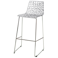 Sgabello Spider Fix - 44 x 53 x 96 cm - policarbonato - trasparente - Grandsoleil - S2801TR - 23PR000350 - DMwebShop