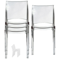 Sedia B-side - 48 x 50 x 81,5 cm - policarbonato - trasparente - conf. 4 pezzi - Grandsoleil - S6315TR - S6315TR4ZO - DMwebShop
