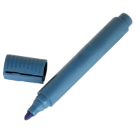 Pennarello detectabile - con cappuccio - indelebile - punta tonda - blu - Linea Flesh 1665-blu