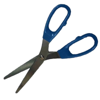 Forbici detectabili - con manici in plastica - 21 cm - blu - Linea Flesh 5304