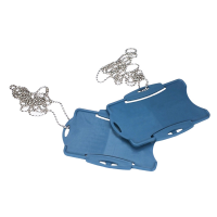 Portabadge detectabile - con catenella - blu - Linea Flesh G0655