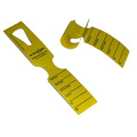 Etichette detectabili - con foro - 5 x 27,9 cm - giallo - rotolo da 500 etichette - Linea Flesh - G0205 - DMwebShop