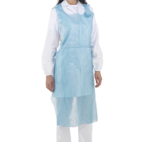 Grembiulino detectabile - in rotolo - taglia unica - PE - blu - conf. 100 pezzi - No Brand - 1660 - DMwebShop