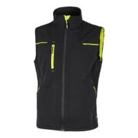 Gilet donna Saturn Lady - taglia L - nero-giallo - U-power - PE263BC-L - 8033546483930 - DMwebShop