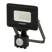 Proiettore LED PadLight5 - luce bianca naturale 4000 K - 10 W - nero - Velamp IS743-5-4000K