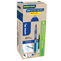 Roller gel B2P Ecoball - punta 0,7 mm - 10 refill B2P inclusi - blu - conf. 20 pezzi - Pilot - 000026 - 3131910556206 - DMwebShop