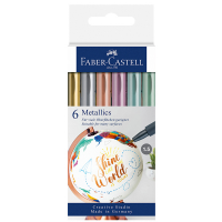 Marcatori - colori assoriti metallics - conf. 6 pezzi - Faber Castell - 160706 - 4005401607069 - DMwebShop