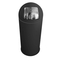 Gettacarte Push - Ø 35 cm - H92 cm - nero - Stilcasa - F460015 - 8033630037735 - DMwebShop