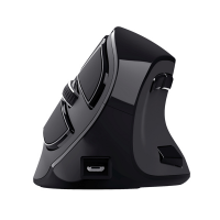 Mouse wireless ergonomico Voxx - ricaricabile - nero - Trust - 23731 - 8713439237313 - DMwebShop