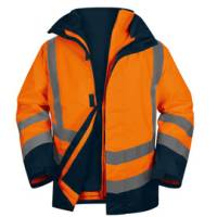 Parka 5 in 1 Optimum 3 alta visibilita' - taglia L - arancio fluo - Deltaplus - OPTI3OMGT - 3295249276720 - DMwebShop