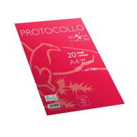 Fogli protocollo Quaxima - A4 - 1 rigo - 80 gr - conf. 20 pezzi - Pigna 02322641R