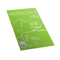 Fogli protocollo - A4 - 4 mm - 80 gr - conf. 20 pezzi - Pigna 02322644M