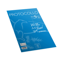Fogli protocollo - A4 - 5 mm - 80 gr - conf. 20 pezzi - Pigna 02322645M