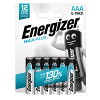 Pile Alcaline AAA Max Plus - 1,5 V - blister 6 pezzi - Energizer - E303321200 - 7638900437508 - DMwebShop
