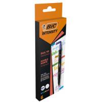 Evidenziatori dual tip Intensity - colori assortiti - conf. 6 pezzi - Bic - 503828 - 3086123681347 - DMwebShop