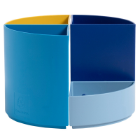 Portapenne modulare The Quarter Bee Blue - 12 x 12 x 8,3 cm - multicolore - Exacompta - 68202D - 9002490682026 - DMwebShop