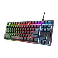 Tastiera gaming GX833 Thado con illuminazione LED multicolore metallo nero - 28748