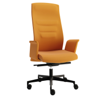 Poltrona direzionale Nordik - con braccioli fissi - arancio - Unisit - NSM/BRNKF/PA - DMwebShop