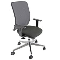 Seduta operativa Pentagon Y10 PNALG - con braccioli regolabili - antracite - Unisit - PNALG/BRF/IT/G - DMwebShop