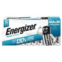 Pile alcaline AAA Max Plus E92 - DP20 60/120 - 1,5 V - blister 20 pezzi - Energizer - E301322900 - 7638900423174 - DMwebShop