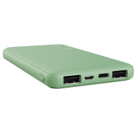 Powerbank Primo - ultrasottile - da 10.000 mAh - verde - Trust - 25029 - 8713439250299 - DMwebShop