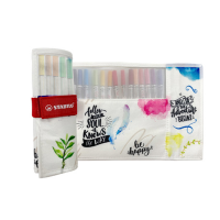 Rotolo 18 pennarelli Pen 68 Brush colori assortiti - Stabilo - IT568/18-41 - 4006381601283 - DMwebShop
