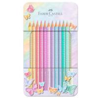 Astuccio matite colorate Sparkle Pastel colori assortiti Faber Castell - 29051
