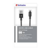 Cavo Micro B Usb Cable Sync Charge 100 cm - Nero - Verbatim - 48863 - 23942488637 - DMwebShop