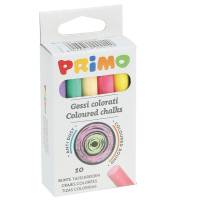 Gessetti tondi - Ø 9 x 80 mm - colorati - Scatola 10 gessetti tondi - conf. 10 pezzi - Primo - 014GC10R - 8006919000140 - DMwebShop